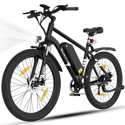 Image de HITWAY E-Bike 27,5"*2.35 Fatreifen MTB, 36V 13 Ah, dérailleur Shimano 7 vitesses, , moteur arrière 468 Wh, écran LCD , pour femmes et hommes 170 - 190 cm