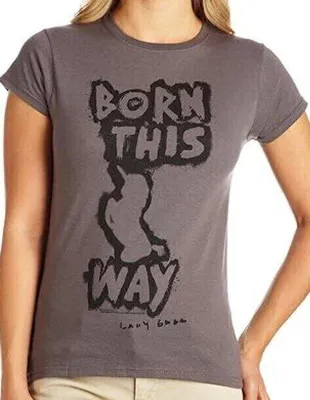 Produktbild von Lady Gaga Born This Way Grey S Damen T-Shirt