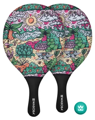 Produktbild von Waboba Strandspielzeug Paddle Set - wasserfest - tropisches Design