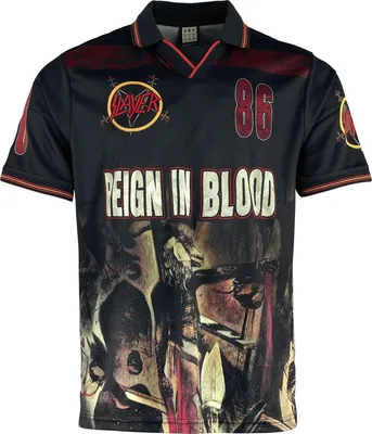 Produktbild von Slayer Trikot Herren Reign In Blood Rock FC schwarz L