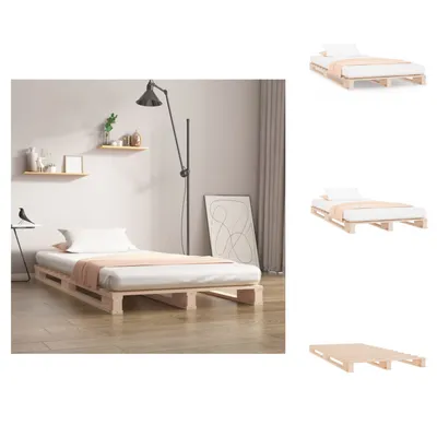 Produktbild von vidaXL Palettenbett 90x200 cm Massivholz Kiefer -  Betten & Bettgestelle