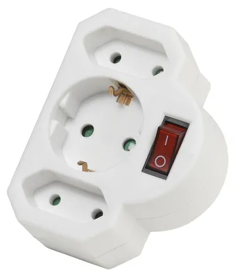 Image de VIVanco™Multiprise 3 ports avec interrupteur
