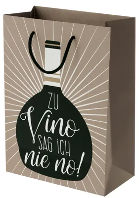 Produktbild von Susy Card 40050959, Geschenkverpackungstasche, Schwarz, Braun, Weiß, Abbildung, Papier, Herzlichen Glückwunsch, Schwarz