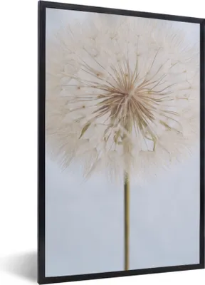 Produktbild von MuchoWow® Gerahmtes Poster Blumen - Löwenzahn - Entwurf 60x90 cm - Poster mit Schwarzem Bilderrahmen Wandposter Rahmen Foto Bilder - Kunst