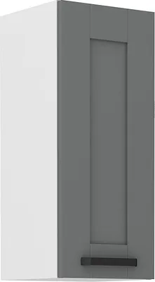 Image de Armoire de cuisine supérieure LAILI – largeur 30 cm, gris / blanc