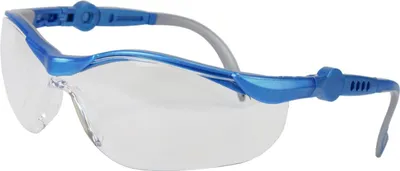 Produktbild von HaWe Schutzbrille BLAU/GRAU kratzfest - ideal für Handwerker und Maschinenarbeiten