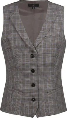 Produktbild von Greiff GASTRO MODA Damen Kellner-Weste Regular-Fit Glencheck Blau M