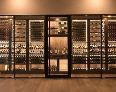 Image de Weinkühlschrank Weinregal Weinschrank Weinmöbel Flaschenregal Weinarchiv