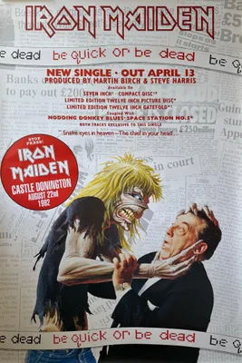 Obrázok produktu pre Iron Maiden – 1992 – Be Quick or be Dead – Plagát – 101x152 cm