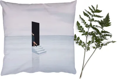 Produktbild von MuchoWow® Zierkissen Sofakissen Wohnzimmer Dekokissen 50x50 cm Vintage - Tür - Abstrakt - Komfort - Sofakissen