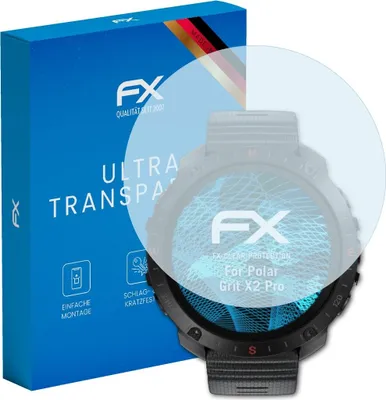Produktbild von atFoliX FX-Clear 3x Schutzfolie kompatibel mit Polar Grit X2 Pro Displayschutzfolie