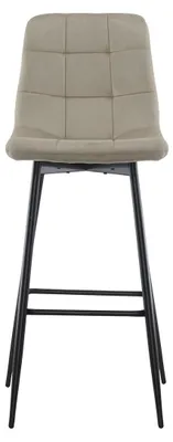 Image de Fauteuils - Fauteuils de relaxation - Fauteuils de lecture - Structure en métal noir - Revêtement beige