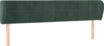 Obrázok produktu pre vidaXL Čelo postele s ušami tmavozelené 163x23x78/88 cm Velvet