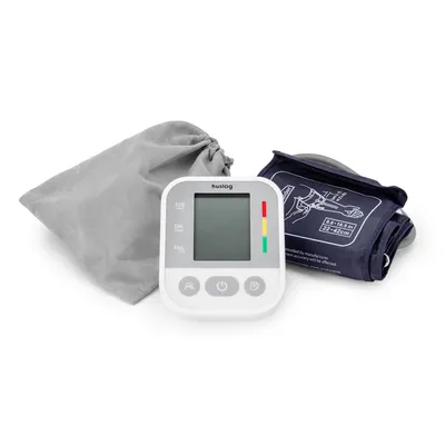 Zdjęcie produktu dla Huslog ciśnieniomierz naramienny z funkcją głosową LCD WHO 2x99 pamięci mankiet 22-42 cm