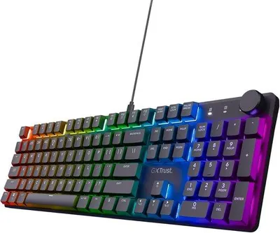 Productafbeelding van Mechanisch Toetsenbord Gaming QWERTY US, RGB Verlichting, Huano Switches, Anti-Ghosting N-Key Rollover USB, Voor PC en Laptop - Zwart