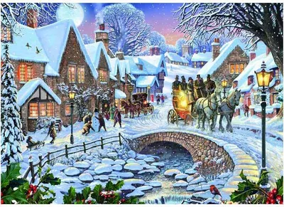 Image de Puzzle Winter Village - 1000 pièces.