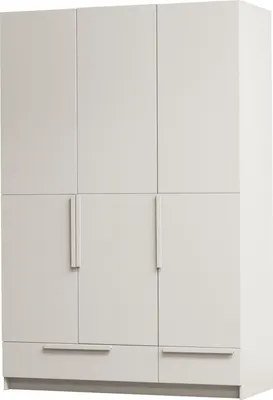 Produktbild von WOOOD Pure Kleiderschrank Schrankwand aus Kiefer, 3-Türig, Beige