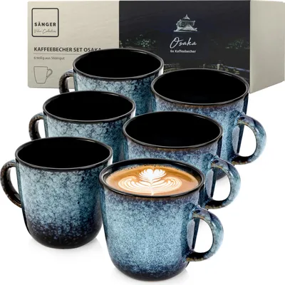 Produktbild von SÄNGER Steingut Kaffebecher Osaka 6-teilig