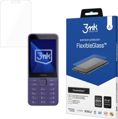 Produktbild von 3mk Display Hybridglas FlexibleGlass für Nokia 235 4G / 215 4G (2024) 0,3mm 7H