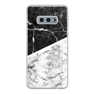 Produktbild von MuchoWow® Handyhülle Schutzhülle Hülle für Samsung Galaxy S10e Marmor - Schwarz - Weiß Silikon Softcase Handy Hülle - Handy