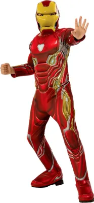 Produktbild von Avengers Endgame - Iron Man Deluxe Kostüm für Kinder Kindergröße: 116