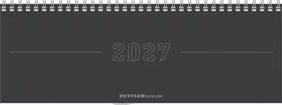 Produktbild von Tisch-Querkalender Papyrus Grau 2027