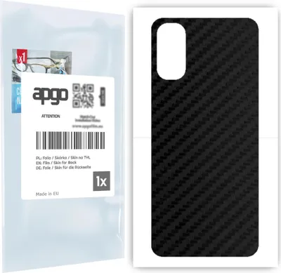 Produktbild von apgo Rückseite Schutzfolie für Oppo Reno4 -  Hinten Schutzfolie Carbon, Rückseite Folie schützt vor Kratzern und Fingerabdrücken