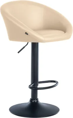 Immagine prodotto di Sgabello da bar in Pelle finta - Elegante stile poltrona - Girevole a 360° e regolabile in altezza