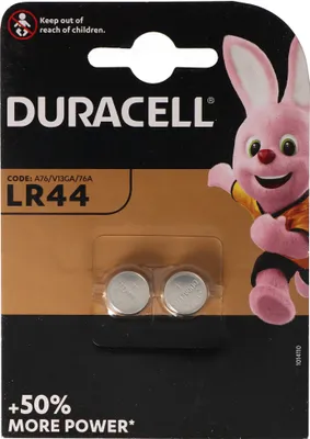 Produktbild von Duracell LR44, V13GA, GPA76, 82, LR1154, 357A, 2er Pack