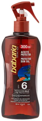 Produktbild von Babaria 31937, Sonnenschutzöl, Body + Face + Hair, Spray, Anti-Aging, Bräunung, Jeder Hauttyp, 300 ml
