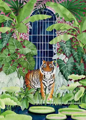Zdjęcie produktu dla Pieces & Peace Puzzle Greenhouse Tiger - Puzzle 1000 elementów