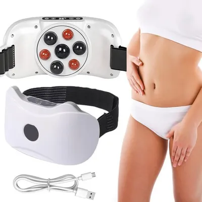 Produktbild von Elektrisches Bauchmassagegerät – 3 Geschwindigkeitsstufen – Wärmefunktion – Cellulite-Massage