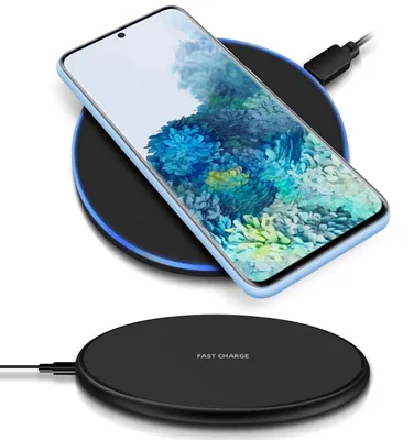 Produktbild von QI Wireless Schnell Ladegerät Samsung Galaxy S20 Ultra Kabellos Induktives Laden