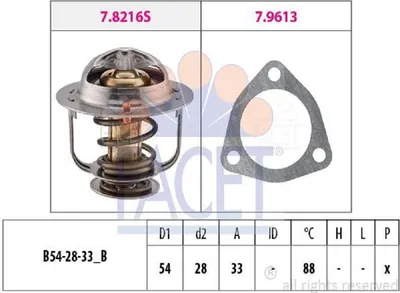 Produktbild von EPS Thermostat Kühlmittel 88°C für NISSAN Patrol GR V SUV (Y61) für FORD MAVERICK (UDS, UNS)