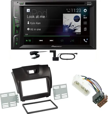 Produktbild von Pioneer AVH-A3200DAB USB Digitalradio Bluetooth DAB+ Einbauset für Isuzu D-Max 2