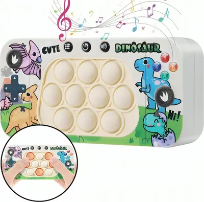 Produktbild von Anti-Stress-Geschicklichkeitsspiel Pop It Popit Konsole Push Dinosaurier