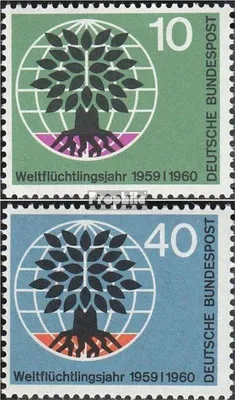 Produktbild von Briefmarken BRD (BR.Deutschland) 1960 Mi 326-327 (kompl.Ausgabe) postfrisch Weltflüchlingsjahr 1959/60
