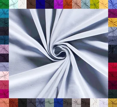 Locker drapiertes, elastisches Baumwoll-Jersey-Gewebe in Himmelblau, 8 % Elasthan, Öko-Tex Klasse 1, Meterware für Bekleidung.