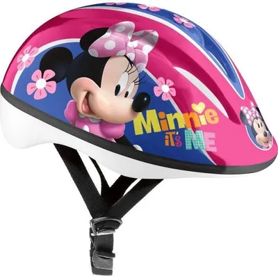 Zdjęcie produktu dla Kask Rowerowy Dziecięcy DISNEY MINNIE, Rozmiar S (54-60 cm), Czarny EPS, ABS, Z Dodatkową Pianką