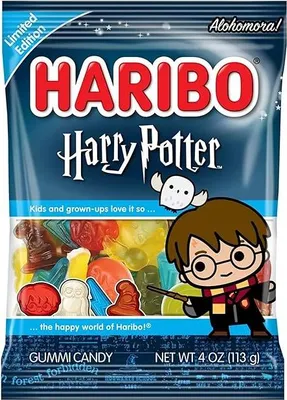 Obrázok produktu pre Haribo Harry Potter ovocné žuvačky s magickým nádychom 160g