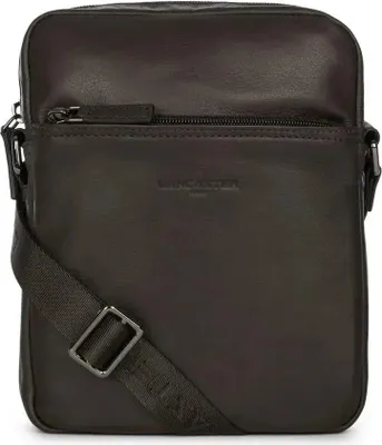 Image de Lancaster Sacoche cuir de vachette SOFT VINTAGE Noir