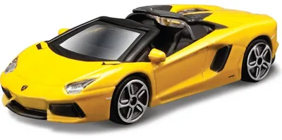 Immagine prodotto di BBURAGO Lamborghini Aventador Roadster, modello in scala 1/43, auto sportiva, già assemblata, scala 1:43, Lamborghini Aventador Roadster, unisex, colore giallo