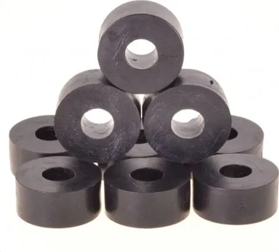 Produktbild von 50 x Unterlegscheibe Gummi 27 x 14mm, M10, schwarz