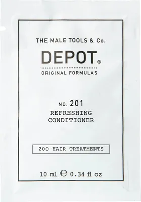 Produktbild von Revitalisierende Spülung Depot 200 Haarkuren Nr. 201, natürlicher Pflanzenkomplex, intensive Haarkur, 10 ml, für glänzendes, gesundes Haar