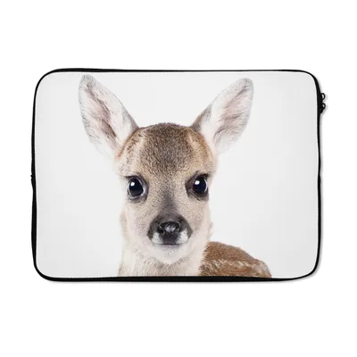 Produktbild von MuchoWow® Laptop Hülle 13 Zoll Hirsche - Tiere - Braun - Natur Laptoptasche - Laptophülle - Sleeve - Rundumschutz