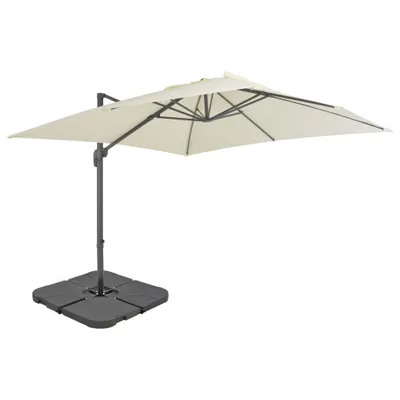 Produktbild von The Living Store Sonnenschirm mit Schirmständer Sand
