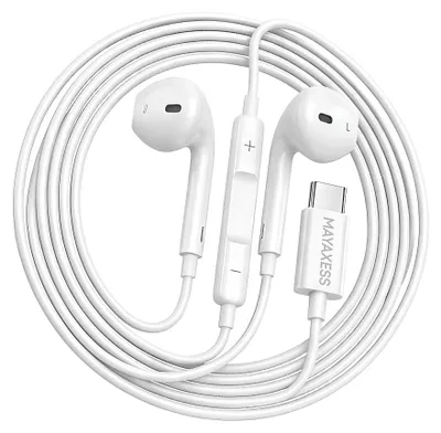 Produktbild von Mayaxess, USB-C Kopfhörer mit Mikrofon für Galaxy Z Fold 6, Weiß