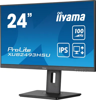 Produktbild von iiyama ProLite XUB2493HSU-B6, 60,5 cm (23.8"), 1920 x 1080 Pixel, Full HD, LED, 1 ms, Schwarz