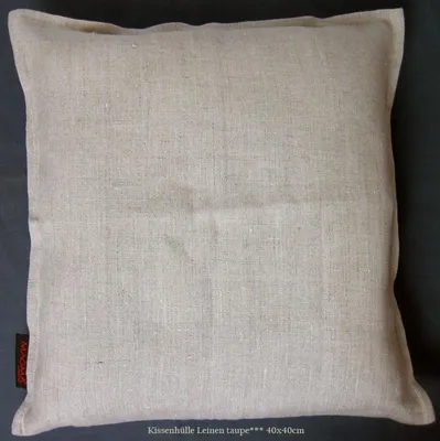 Produktbild von Kissenhülle taupe Leinen-Optik ca.40x40cm