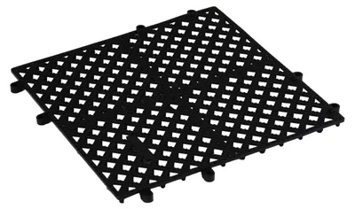 Gläserne Steckmatte, Schwarz, 33 x 33 cm